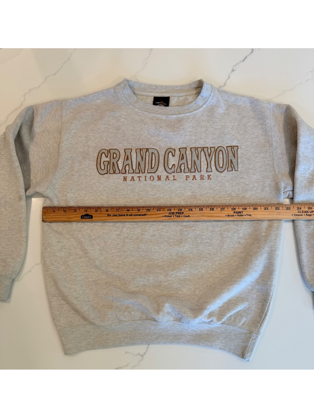 Prairie Mountain Grand Canyon National Park Embroidered Crewneck Sweatshirt Med - Picture 4 of 7